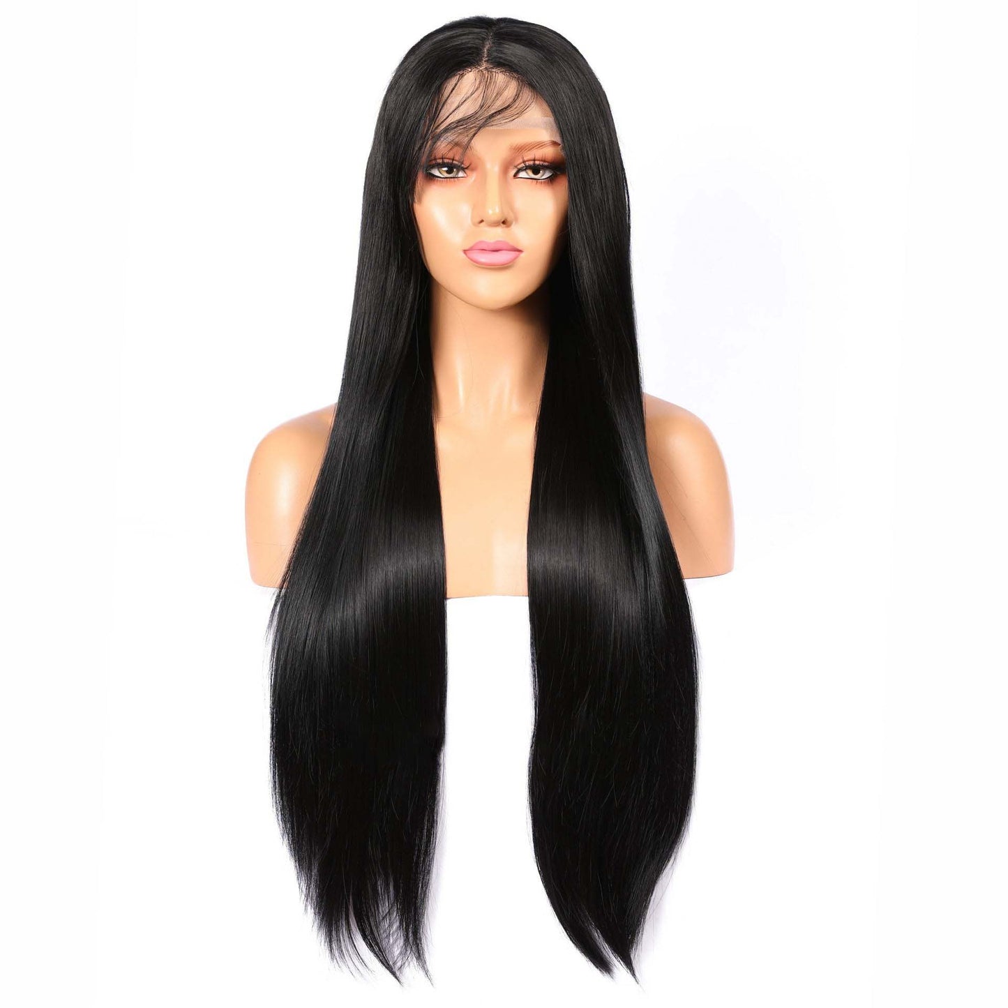Women's Wig Long Straight Hair Front Lace Chemical Fiber Women's Wig