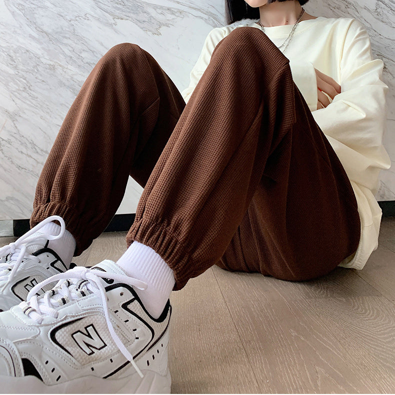 Women Winter Thicken Loose Sweatpants Casual Pants
