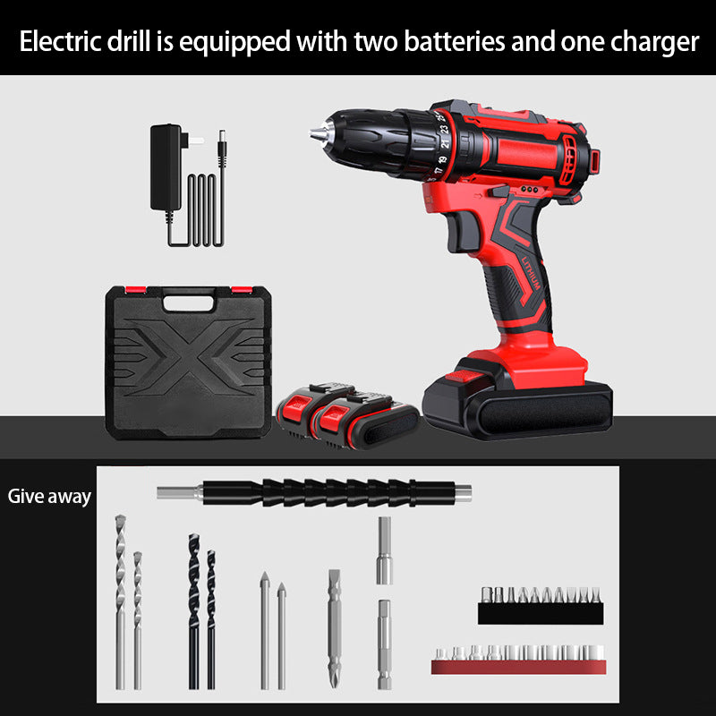 Household Impact Electric Drill Pistol Drill Set