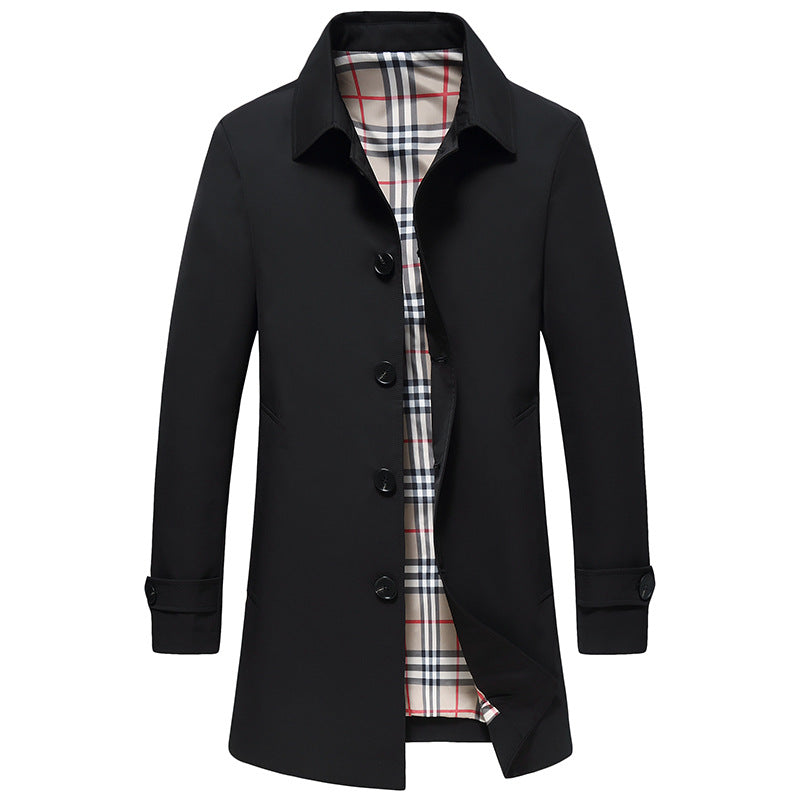 Men's Business Casual Plaid Jacket