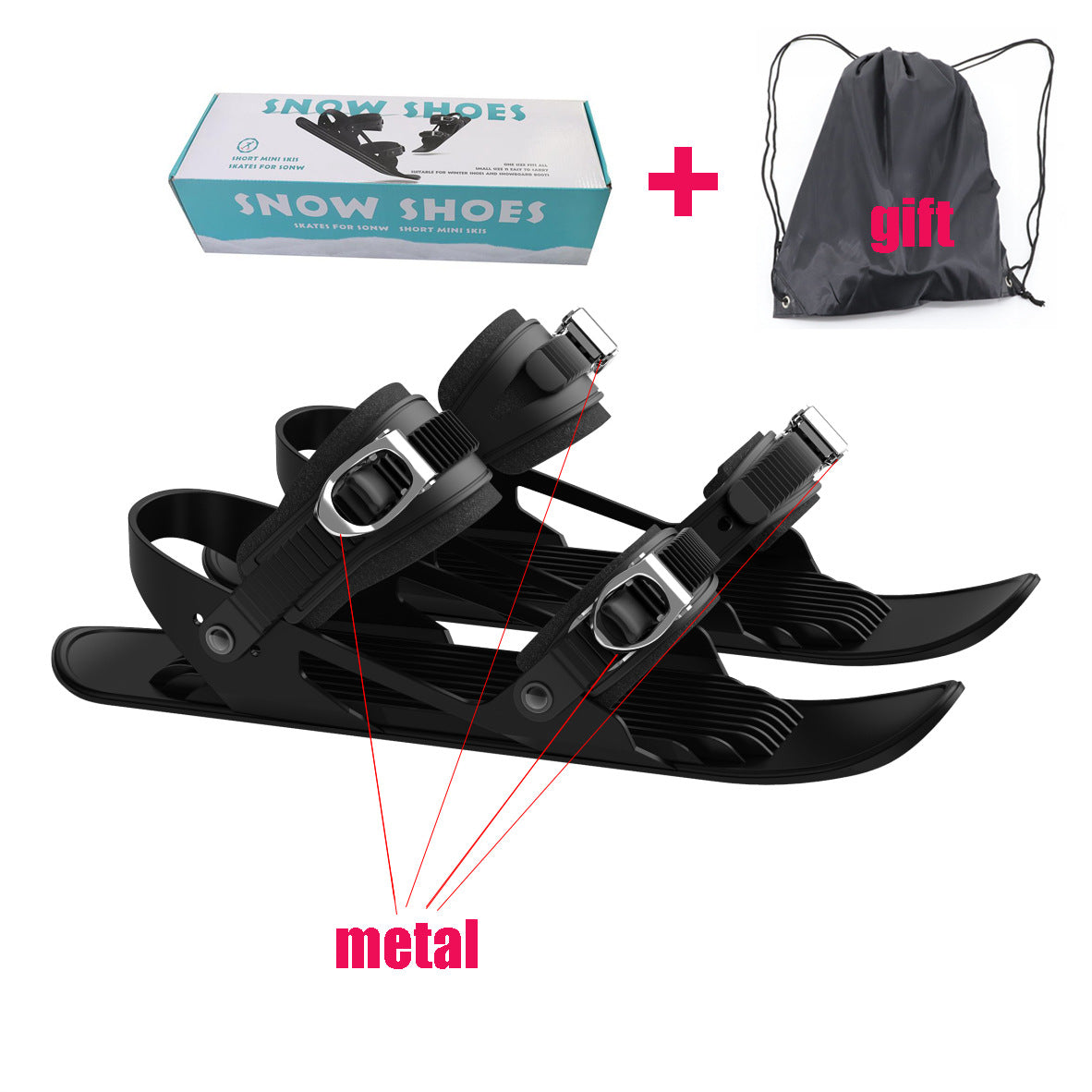 MiniSki Skates Outdoor Sports Snowboard Sled