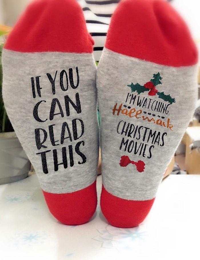 I'm Watching Hallmark Christmas Movie Socks