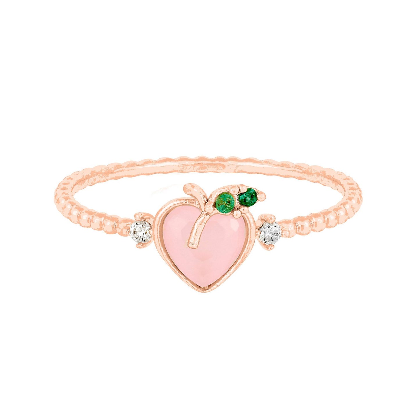 18k Gold Plated Exquisite Ring Perfect Peach Ring