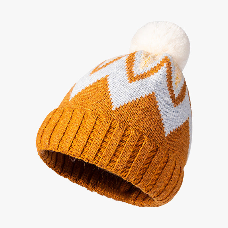 Thick Striped Jacquard Wool Hat