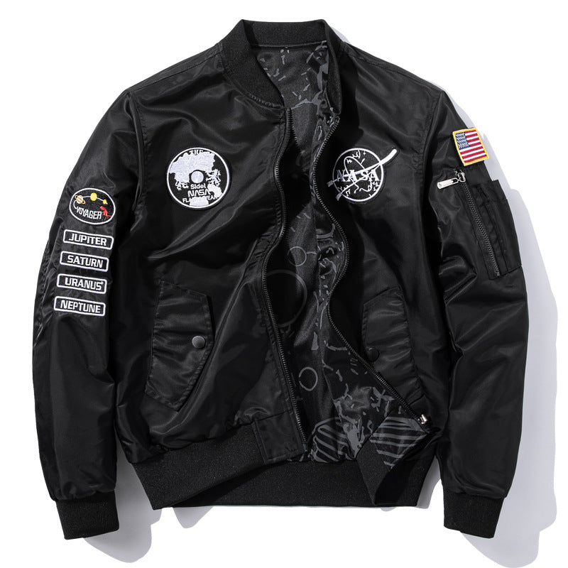 Double-sided Aviator Plus Fat Plus Size Men's Jacket