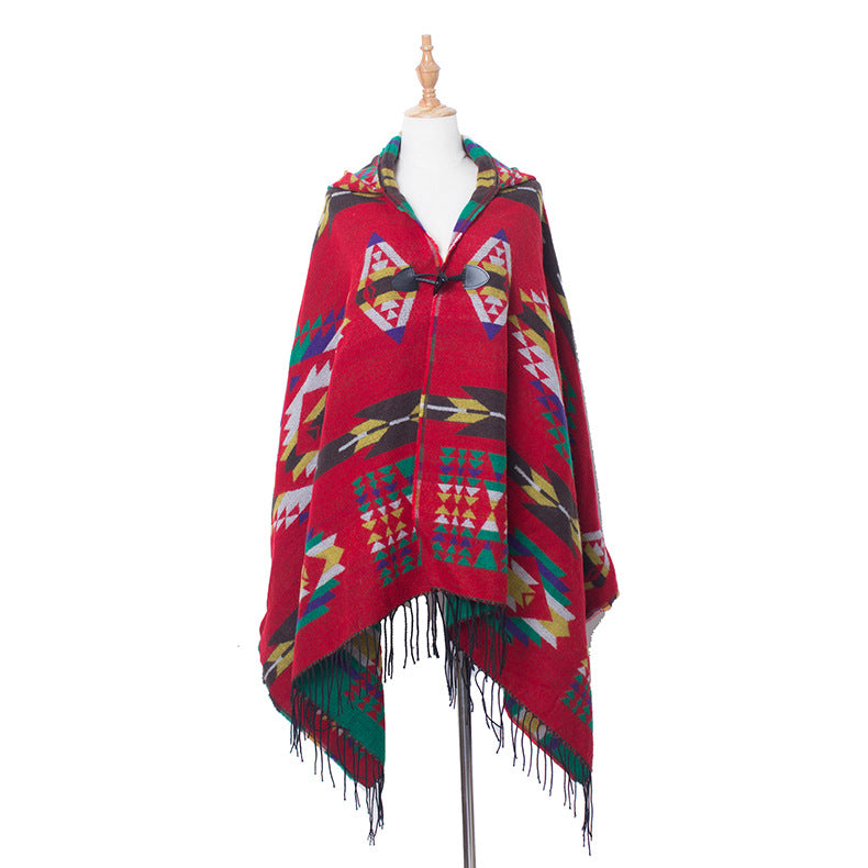 Bohemian National Style Poncho For Women