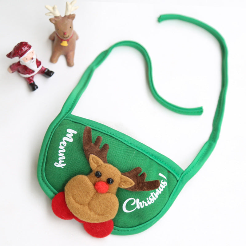 Christmas Pet Hat Saliva Towel Pet Costume