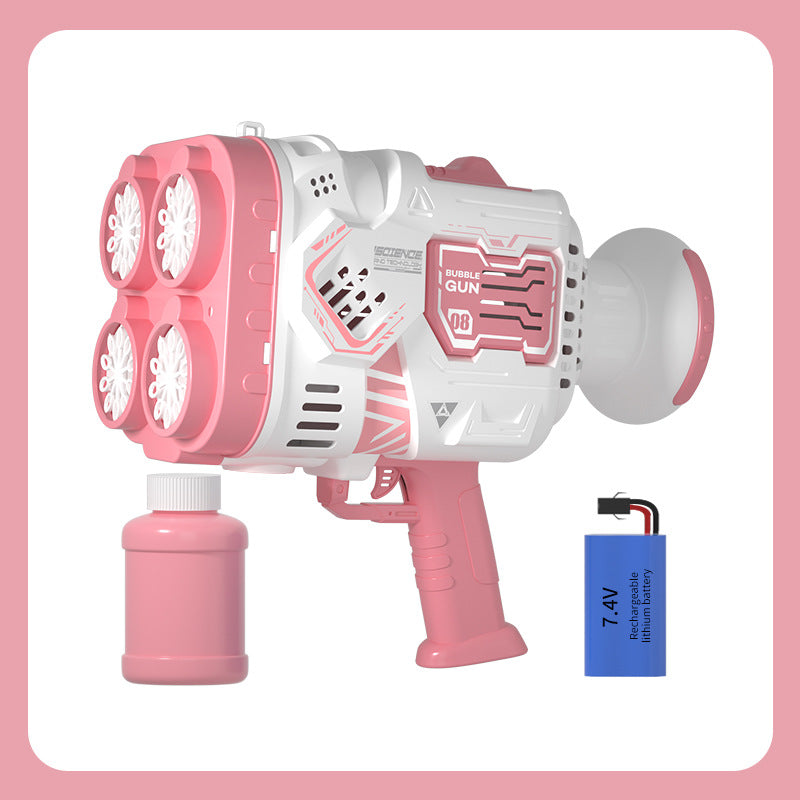 Colorful Lights 40 Holes Bubble Bazooka Bubble Gun Toy