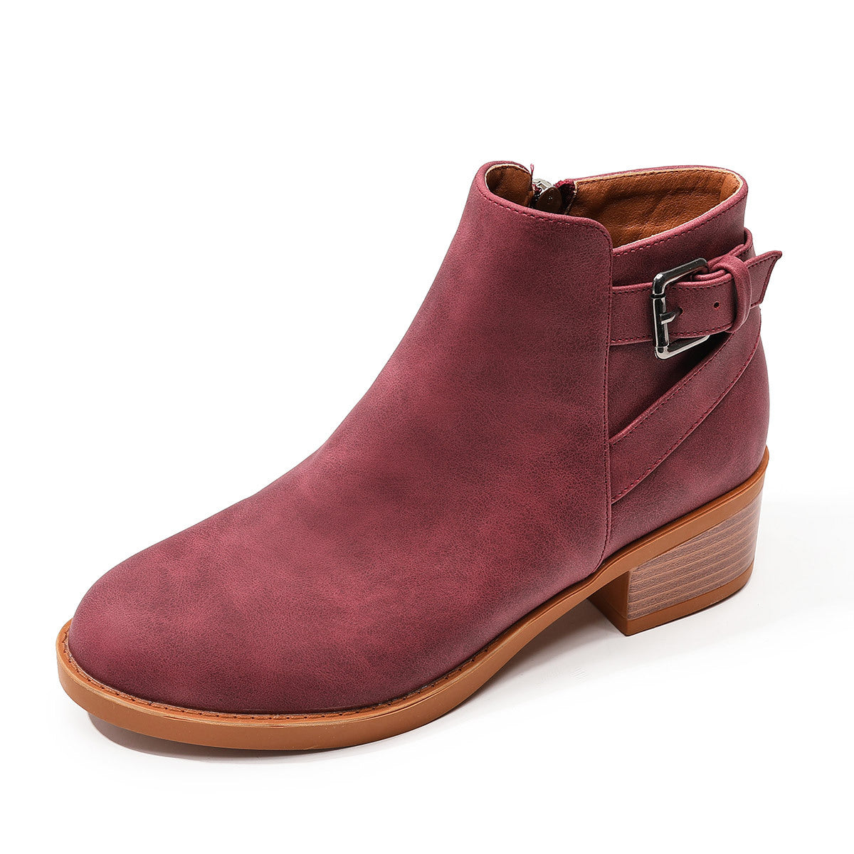 Women's Casual Round Toe Flat Boots