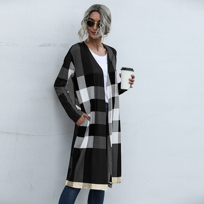 Women's Spring Plaid Jacket