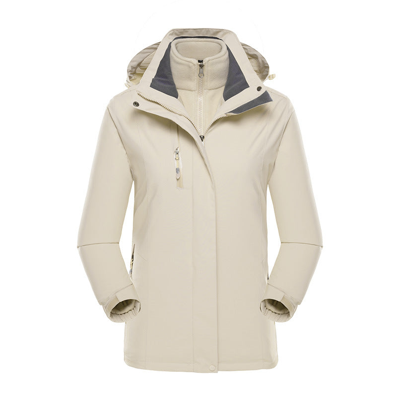 Unisex Three Piece Set Skiing Jackets Waterproof Jacket Outdoor