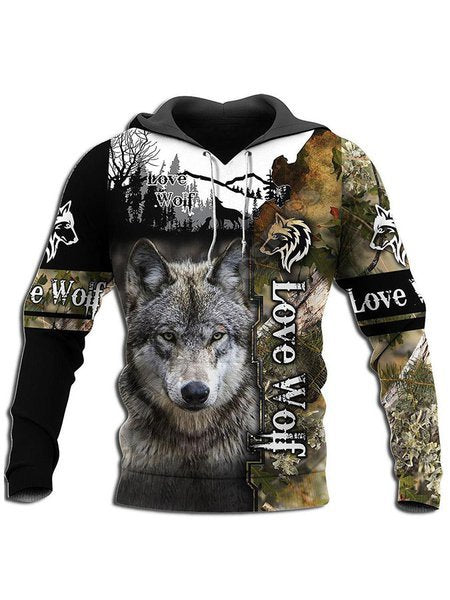 Men's 3D Printed Casual Hoodie
