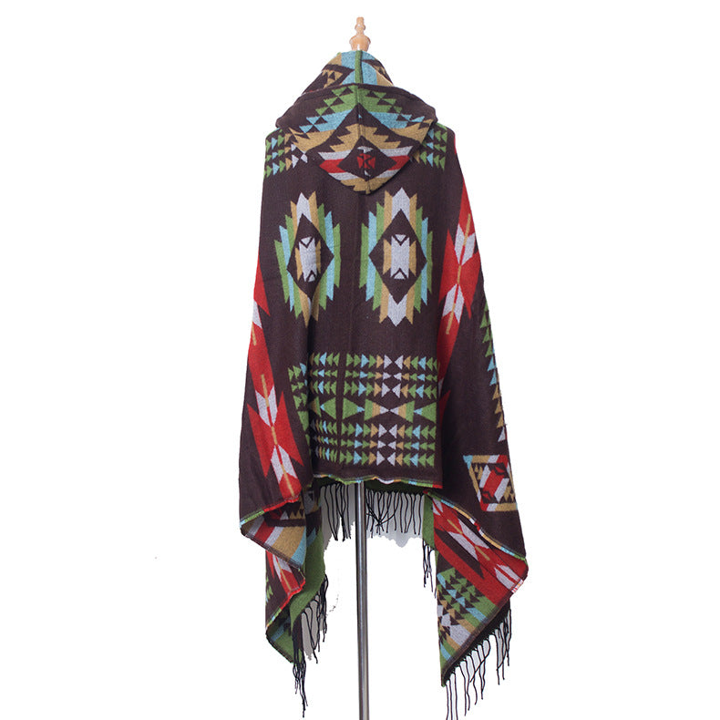 Bohemian National Style Poncho For Women