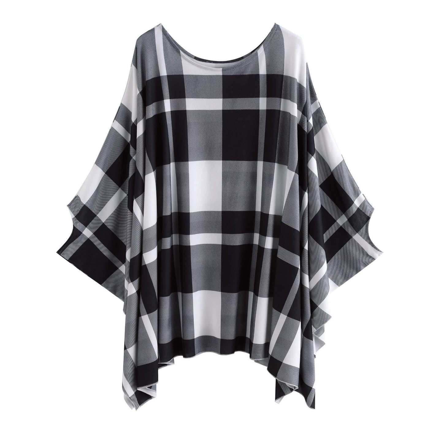 Women's Casual Plaid Print Shawl