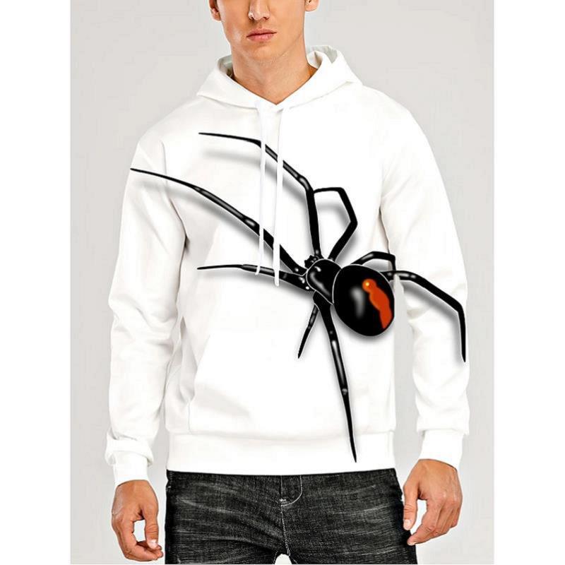 Men's 3D Printed Hoodie Cross Border Long Sleeve Sweatshirt