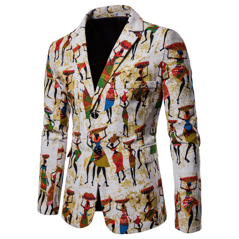 Men's Ethnic Style Slim Formal Jacket
