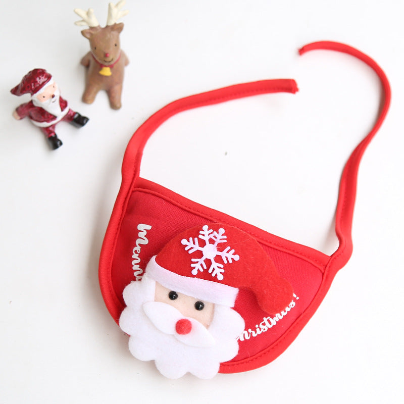 Christmas Pet Hat Saliva Towel Pet Costume