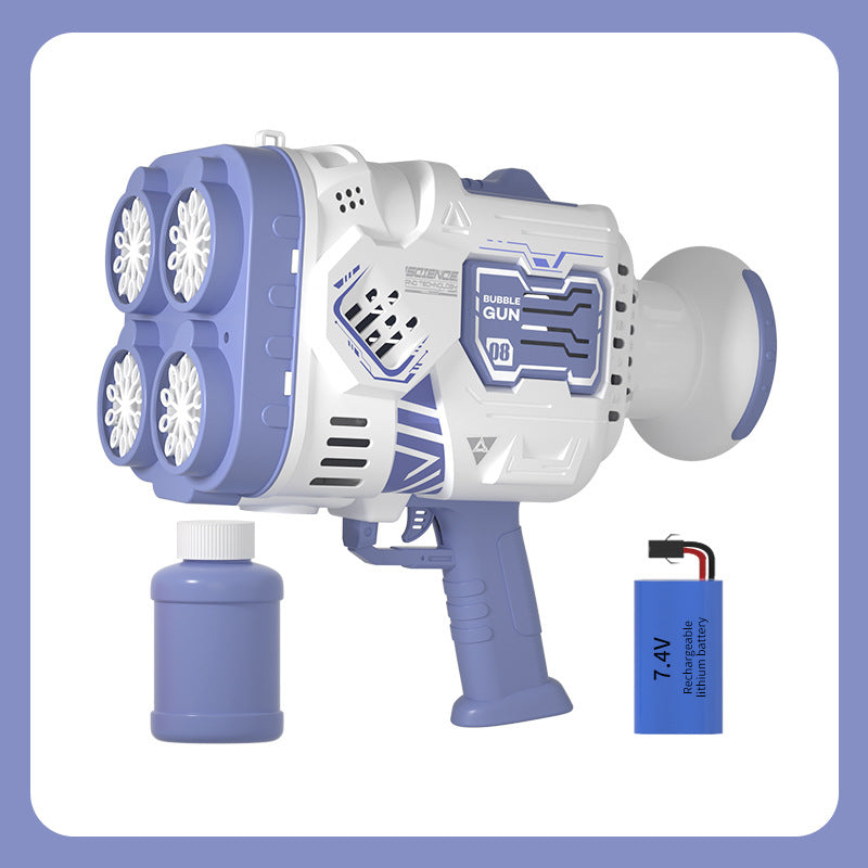 Colorful Lights 40 Holes Bubble Bazooka Bubble Gun Toy