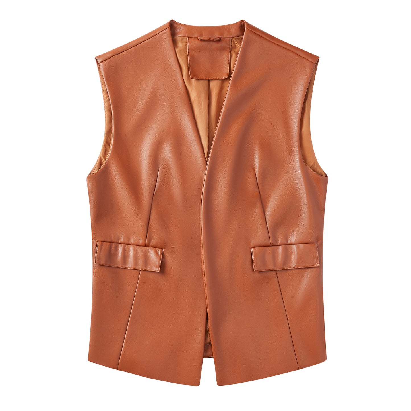 Fall Leather Casual Vest For Women