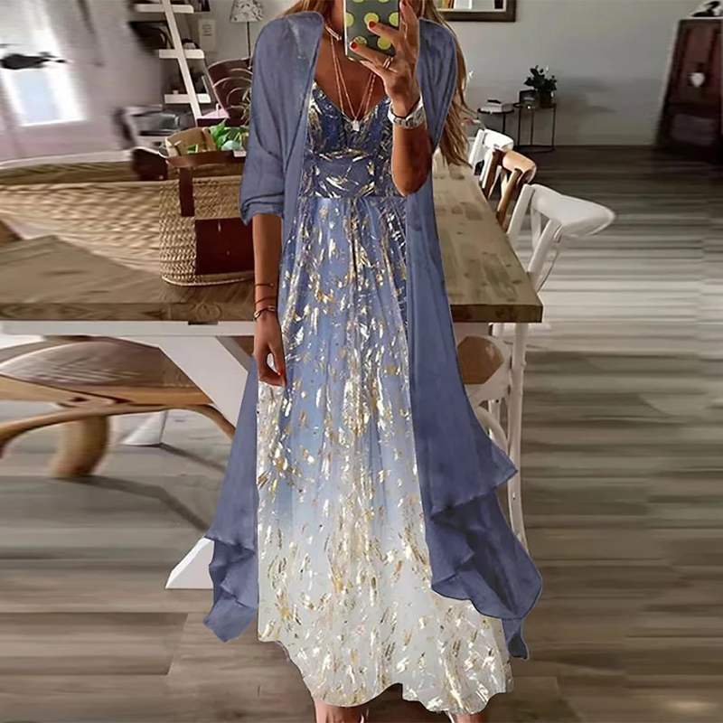 Casual 2 Piece Maxi Dress For Women