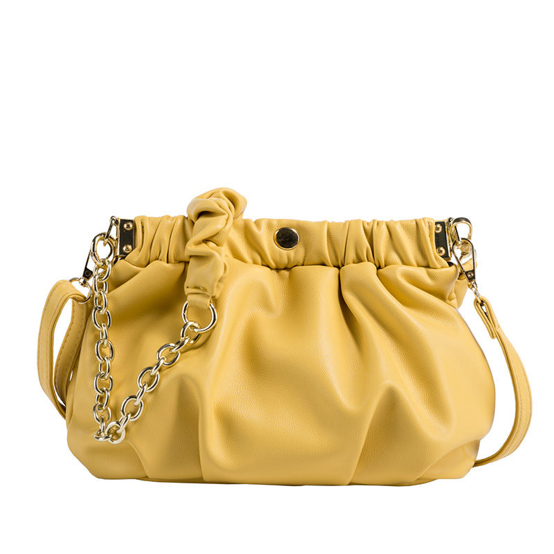 Woman Fold Cloud Oblique Hanging Bag Handbag