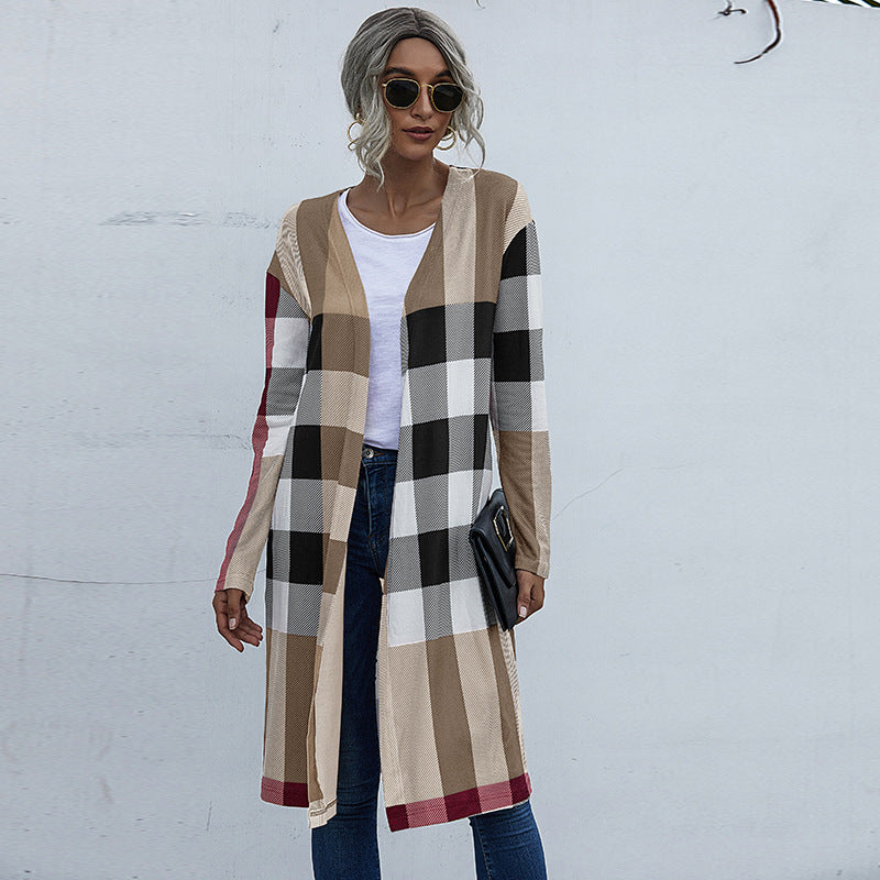 Women's Spring Plaid Jacket