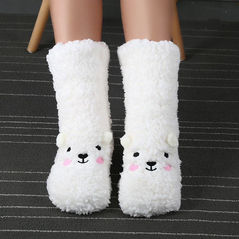 Sherpa Christmas Socks Women
