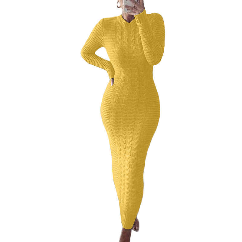 Women's Slim Fit Casual Knit Dress