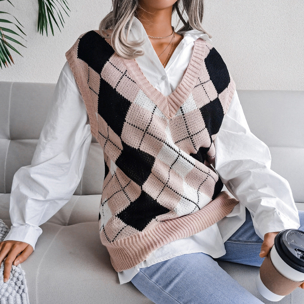 Casual Loose Sleeveless Sweater For Women