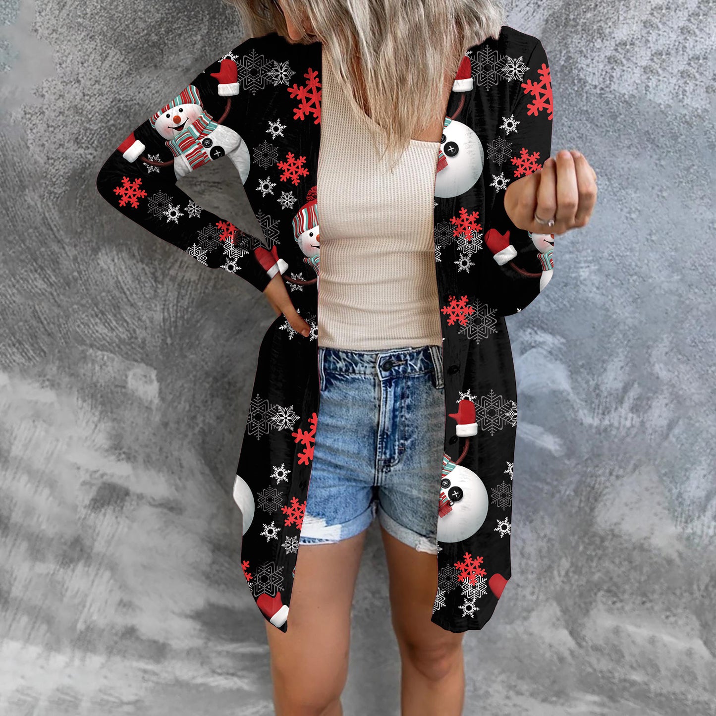 Women's Christmas Casual Cardigan Jacket