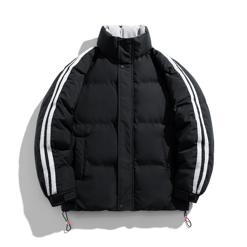 Men's Winter Stand Collar Button Up Jacket