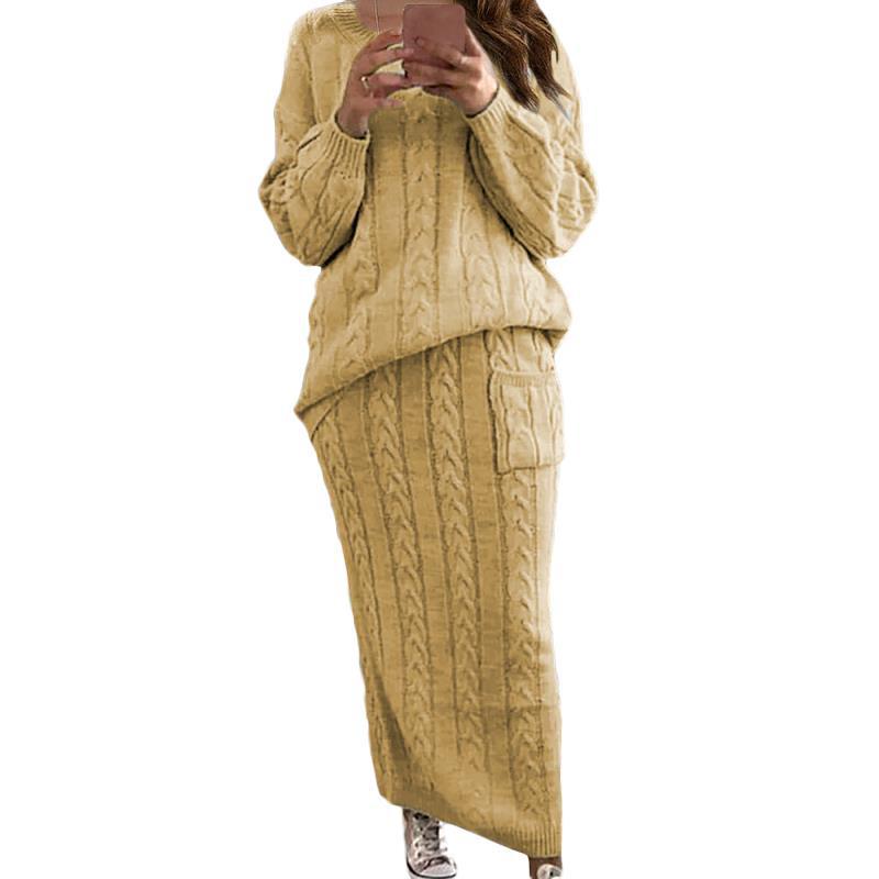 Women's Casual Knit Dress Set