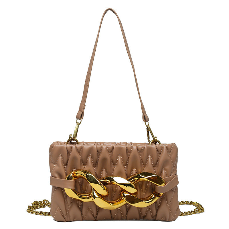 Woman Fold Chain Cross-border Small Square Bag