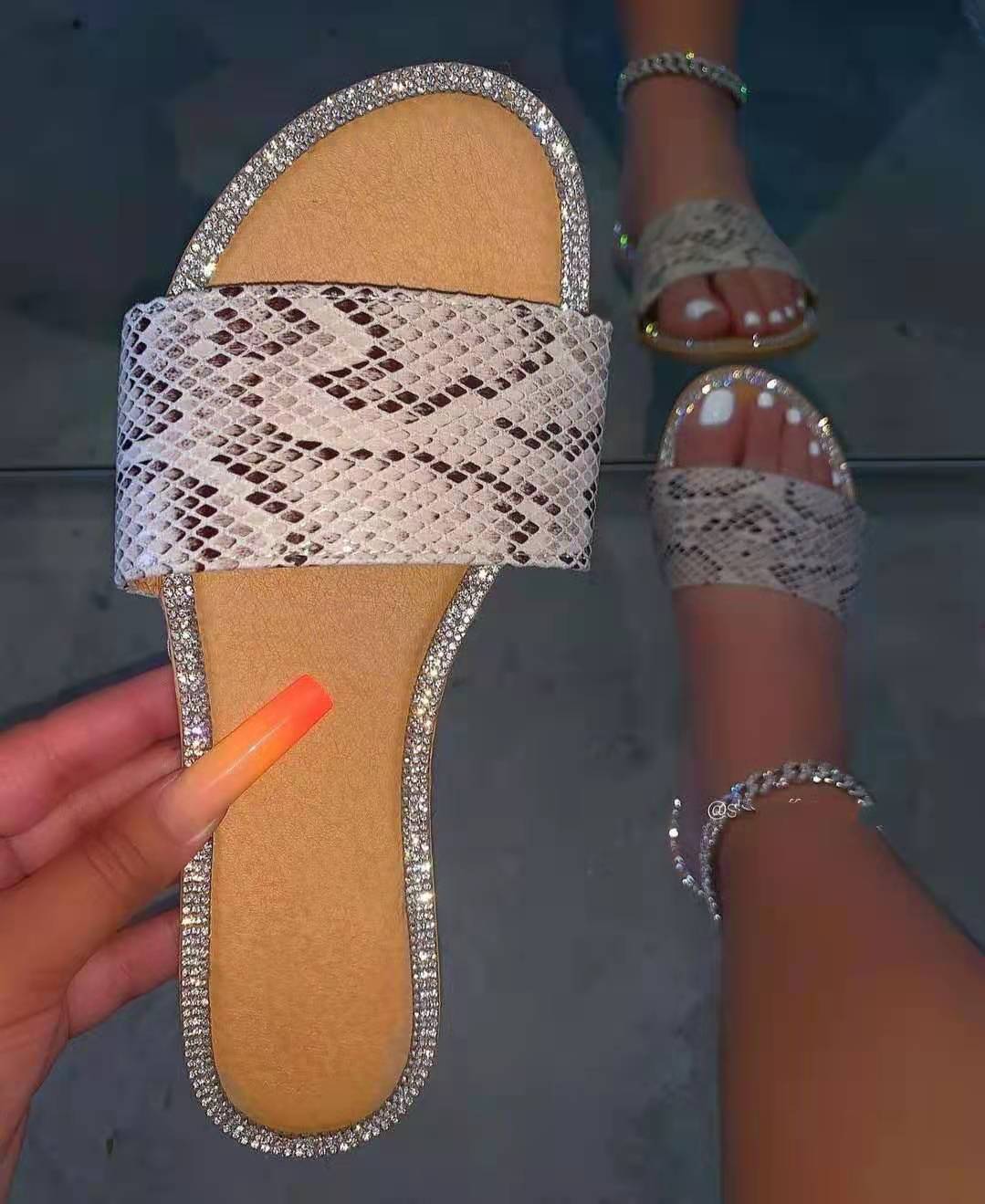 Women's Leopard Print Outdoor Slippers