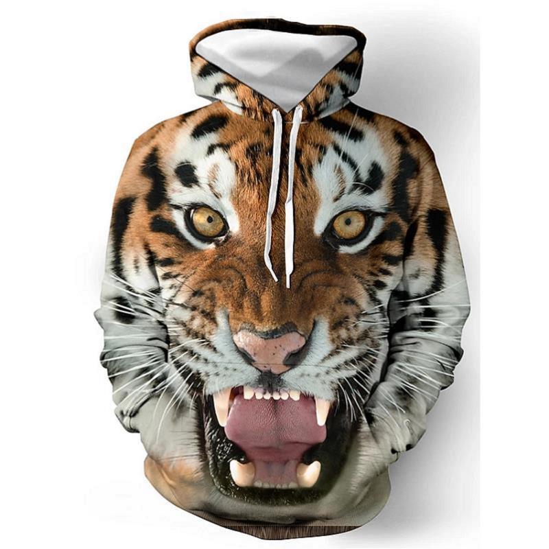 Men's 3D Printed Hoodie Cross Border Long Sleeve Sweatshirt