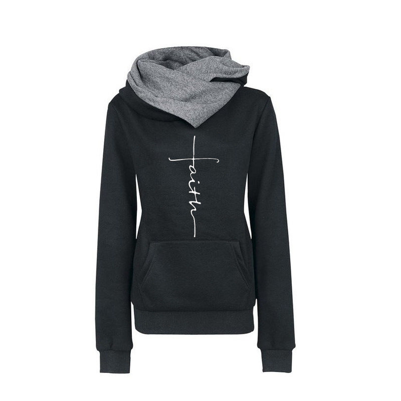 Womens Faith Hoodie Sports Casual Sweater