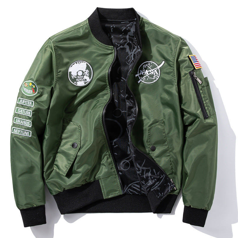 Double-sided Aviator Plus Fat Plus Size Men's Jacket