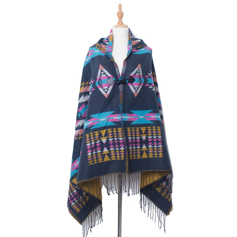 Bohemian National Style Poncho For Women