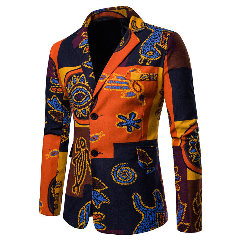 Men's Ethnic Style Slim Formal Jacket
