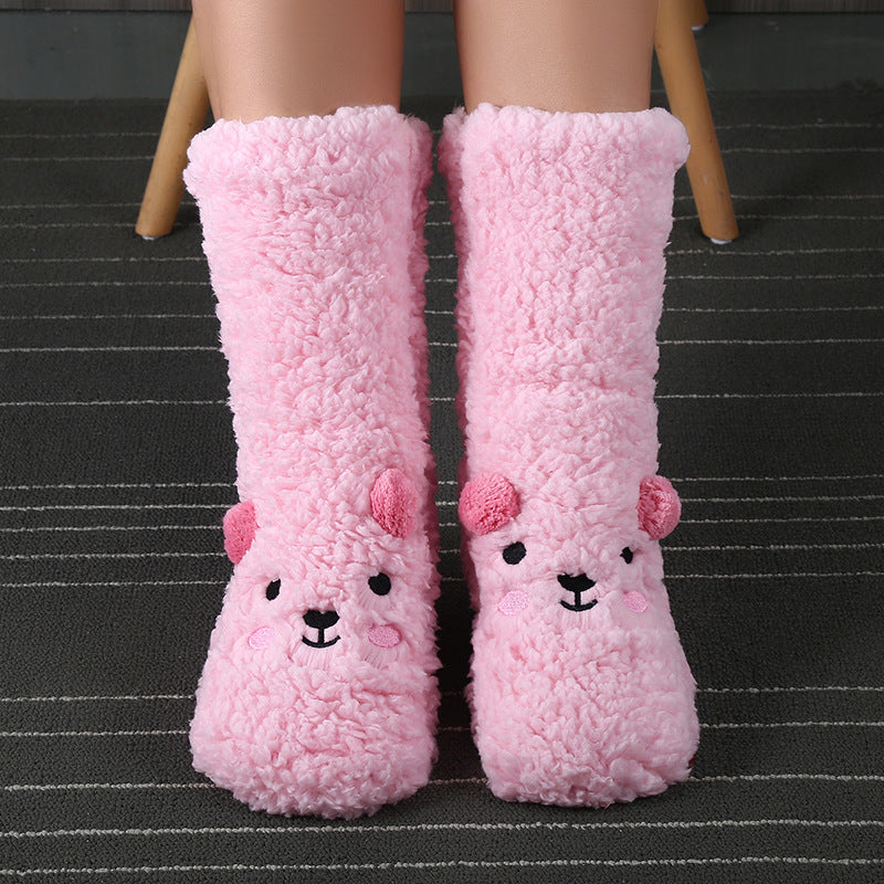 Sherpa Christmas Socks Women