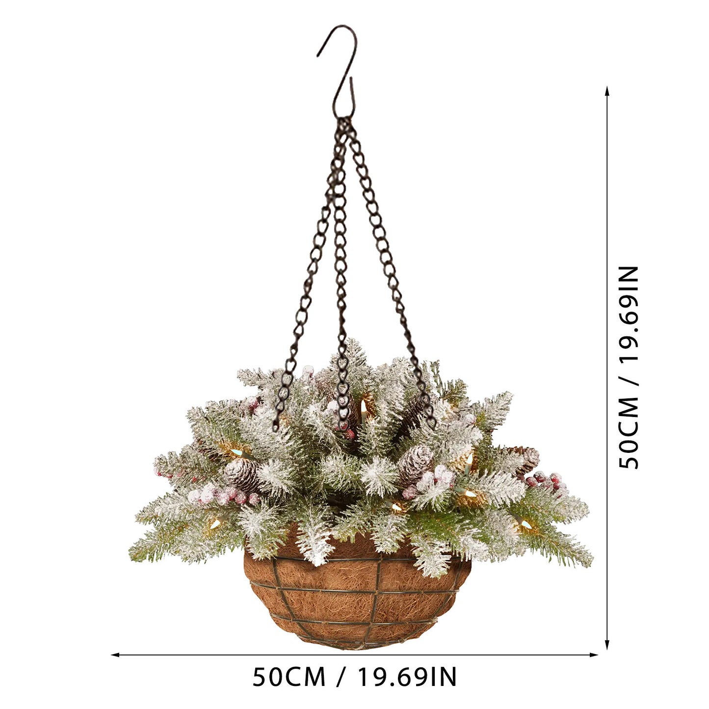 Christmas Ornaments Christmas Wreath Artificial Christmas Hanging Baskets