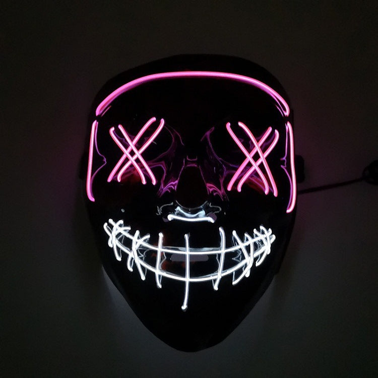 Halloween Clowing Cool Mask Flashing Blood Horror Thriller Flashing LED Mask
