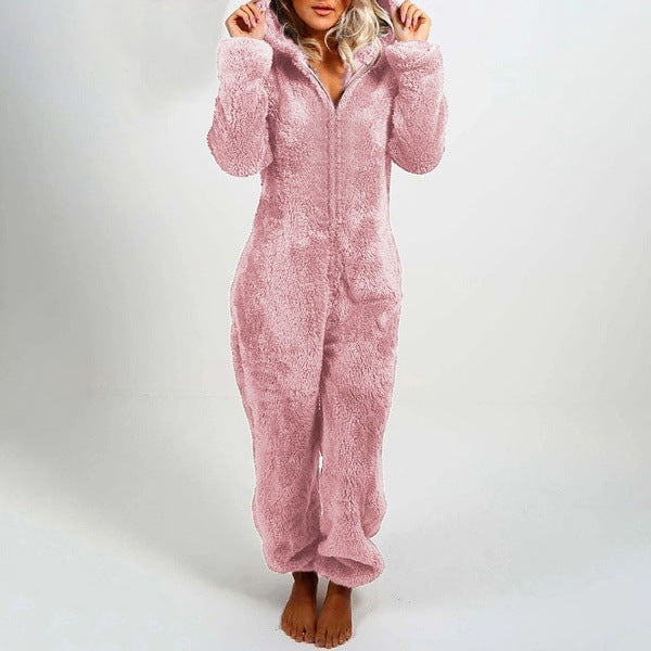Winter Plush All-in-One Pajamas For Women