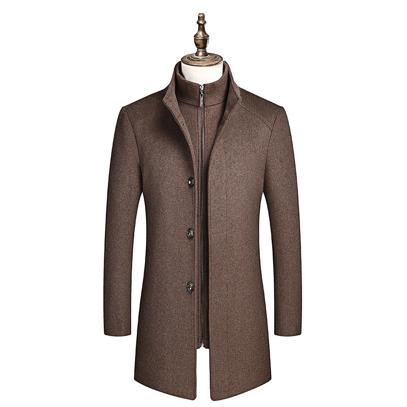 Men's Business Standing Collar Slim Fit Jacket