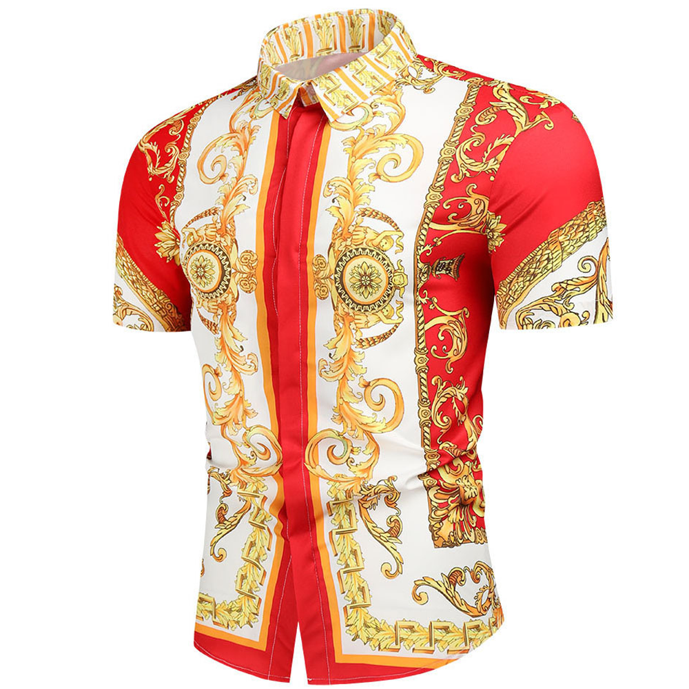 Men's Short Sleeve Printed Shirt