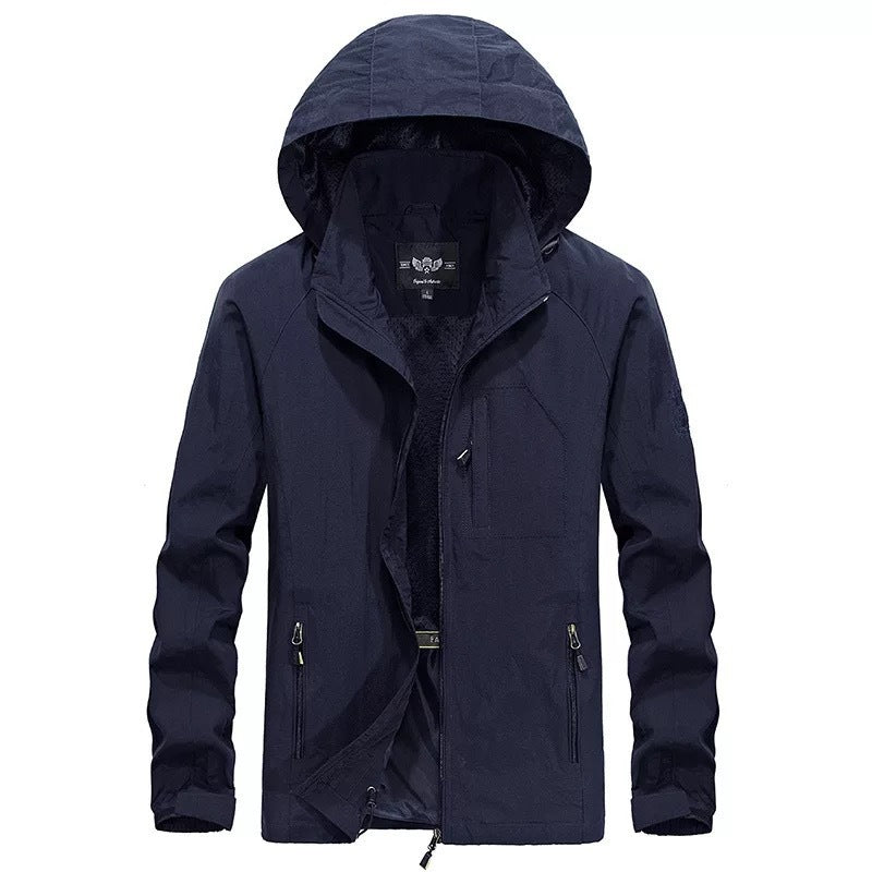 Men's Hiking Suit Waterproof Windbreaker Jacket