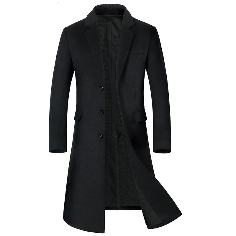 Men's Winter Warm Long Cardigan Jacket