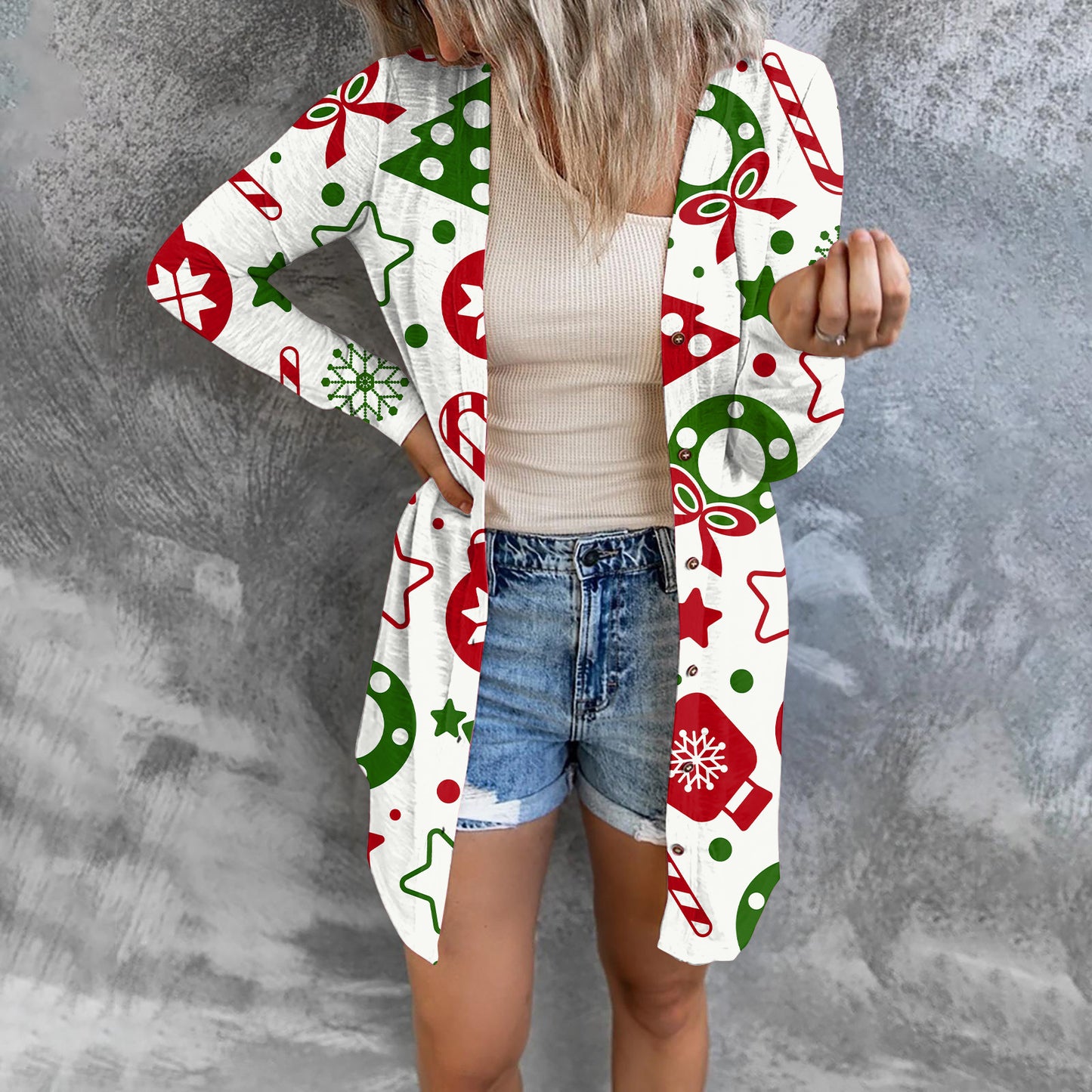 Women's Christmas Casual Cardigan Jacket