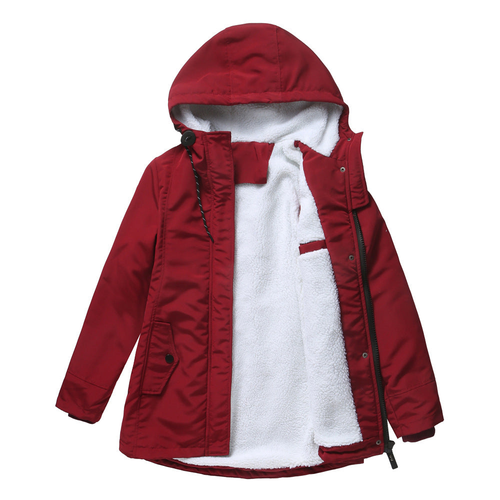 Slim Fit Stand Collar Leather Jacket For Women