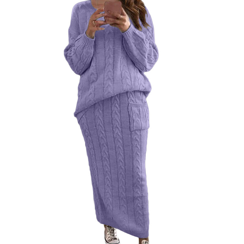 Women's Casual Knit Dress Set